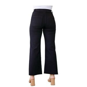 ANNIEWEAR NWT august high rise stretch wide leg black trouser jeans size 3XL